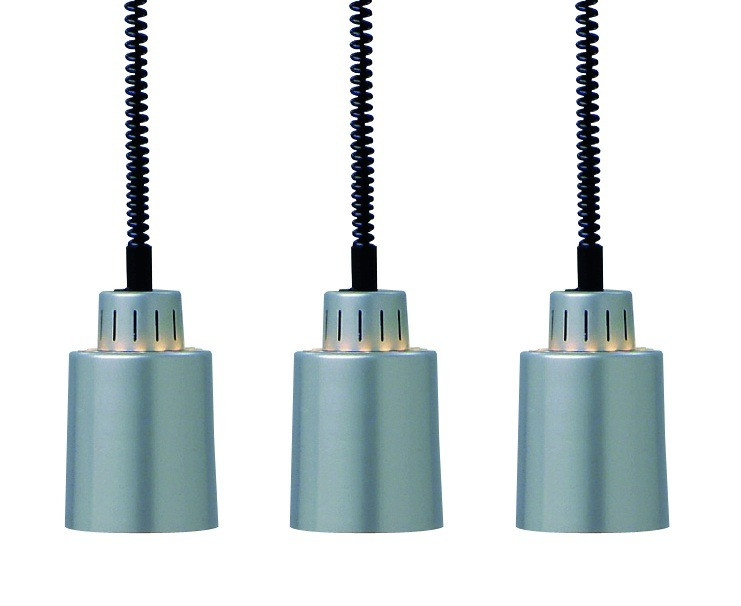 Wärmestrahlerleiste silberfarbig, 3x250W